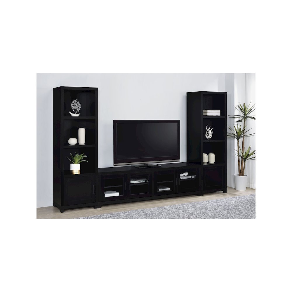 Jupiter 3-piece Entertainment Center 79-inch TV Stand Black