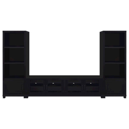 Jupiter 3-piece Entertainment Center 79-inch TV Stand Black