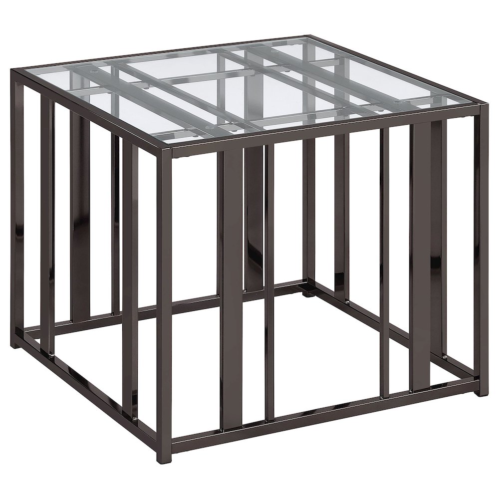 Adri 3-piece Coffee and End Table Set Black Nickel