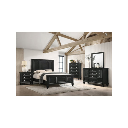 Sandy Beach 3-drawer Nightstand Black