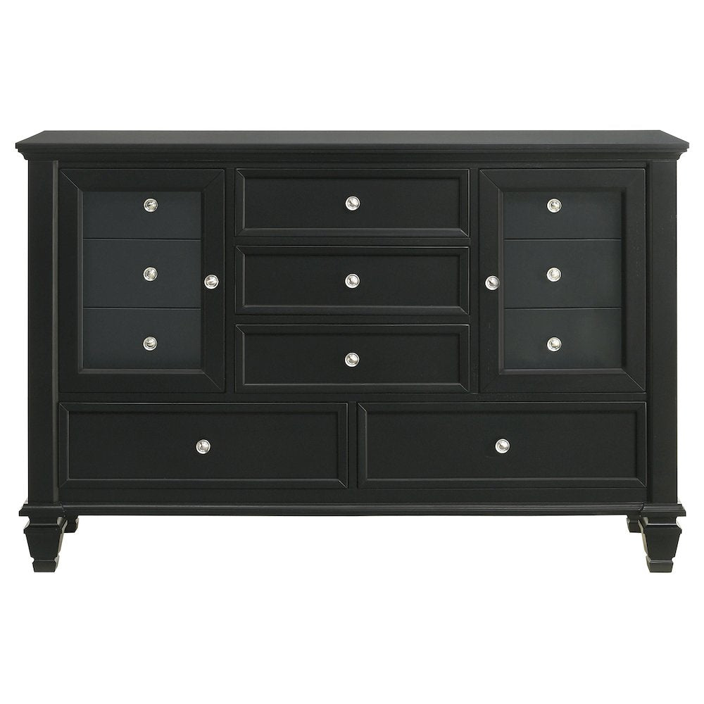 Sandy Beach 11-drawer Dresser Black