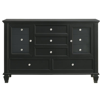 Sandy Beach 11-drawer Dresser Black