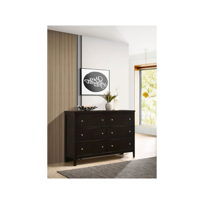 Carlton 6-drawer Dresser Cappuccino