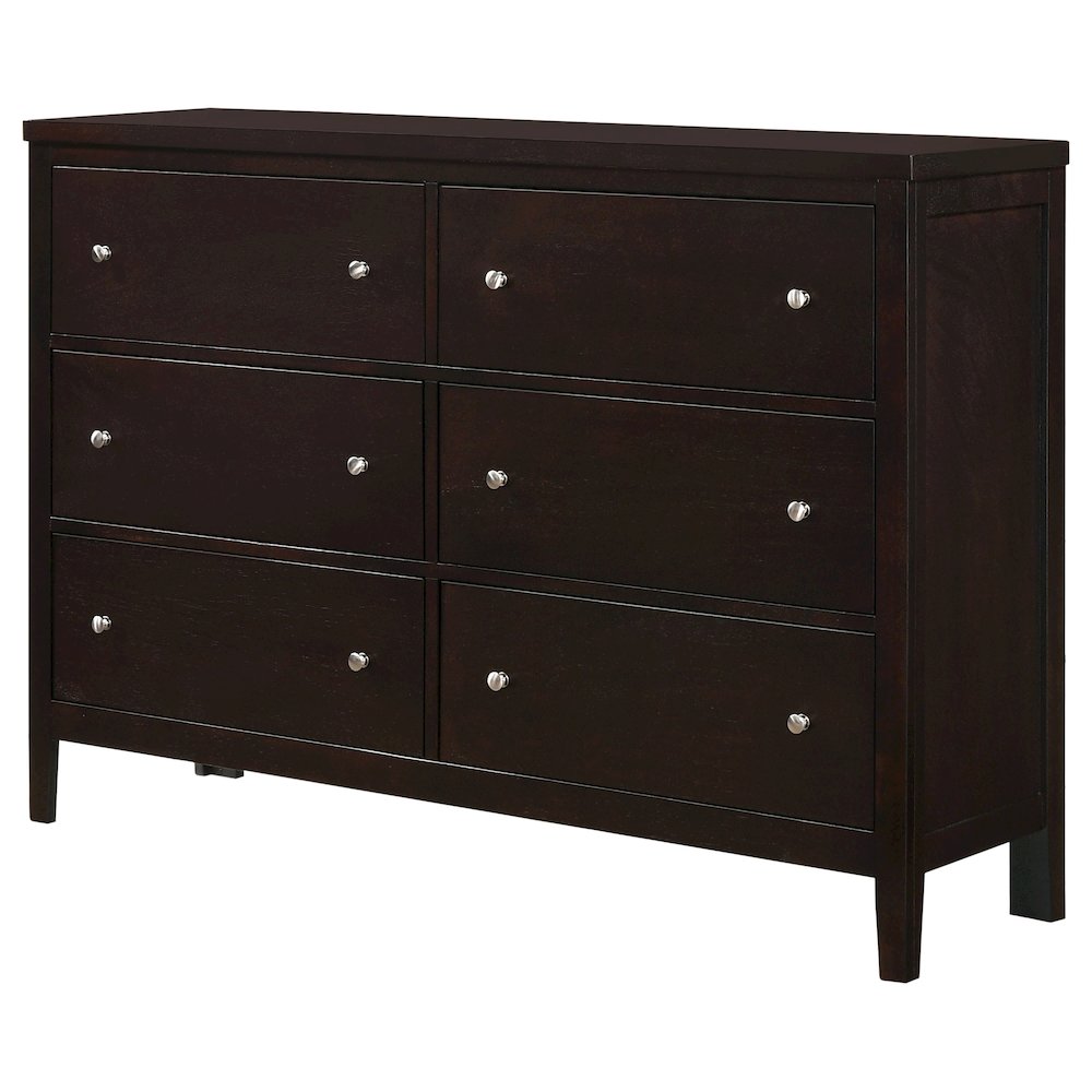 Carlton 6-drawer Dresser Cappuccino