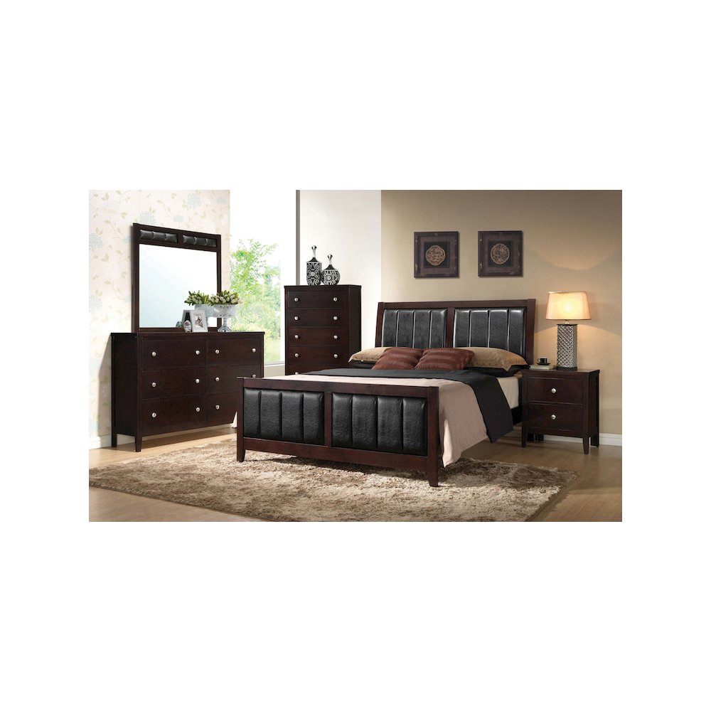 Carlton 6-drawer Dresser Cappuccino