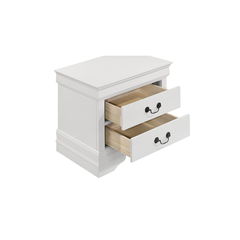 Louis Philippe 5-piece Twin Bedroom Set White