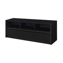 Black 59-Inch TV Stand with 3 Drawers and Contemporary Style