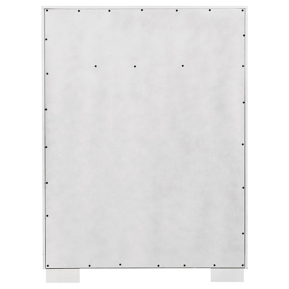 Jessica 5-drawer Bedroom Chest Cream White