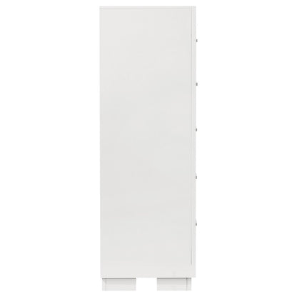 Jessica 5-drawer Bedroom Chest Cream White