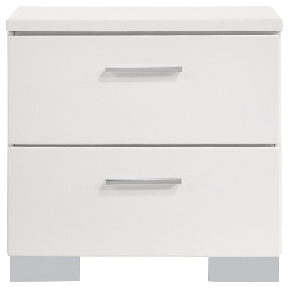 Felicity 5-piece Twin Bedroom Set White High Gloss
