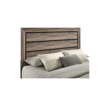 Kauffman Wood Queen Storage Panel Bed Washed Taupe