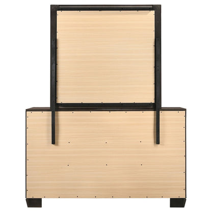 Kauffman 6-drawer Dresser with Mirror Dark Cocoa