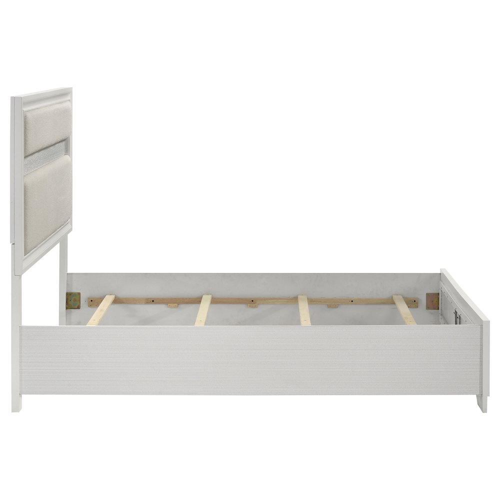 Miranda 54-inch Upholstered Full Panel Bed White