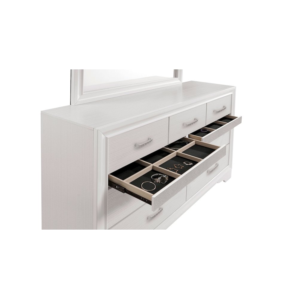 Miranda 7-drawer Dresser White