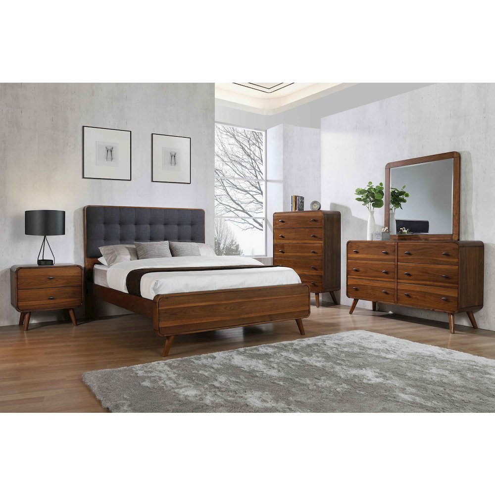 Robyn 5-piece Full Bedroom Set Dark Walnut