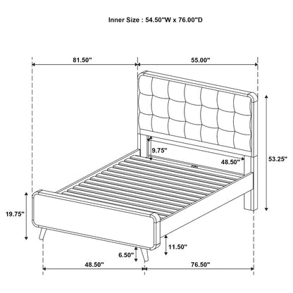 Robyn 5-piece Full Bedroom Set Dark Walnut