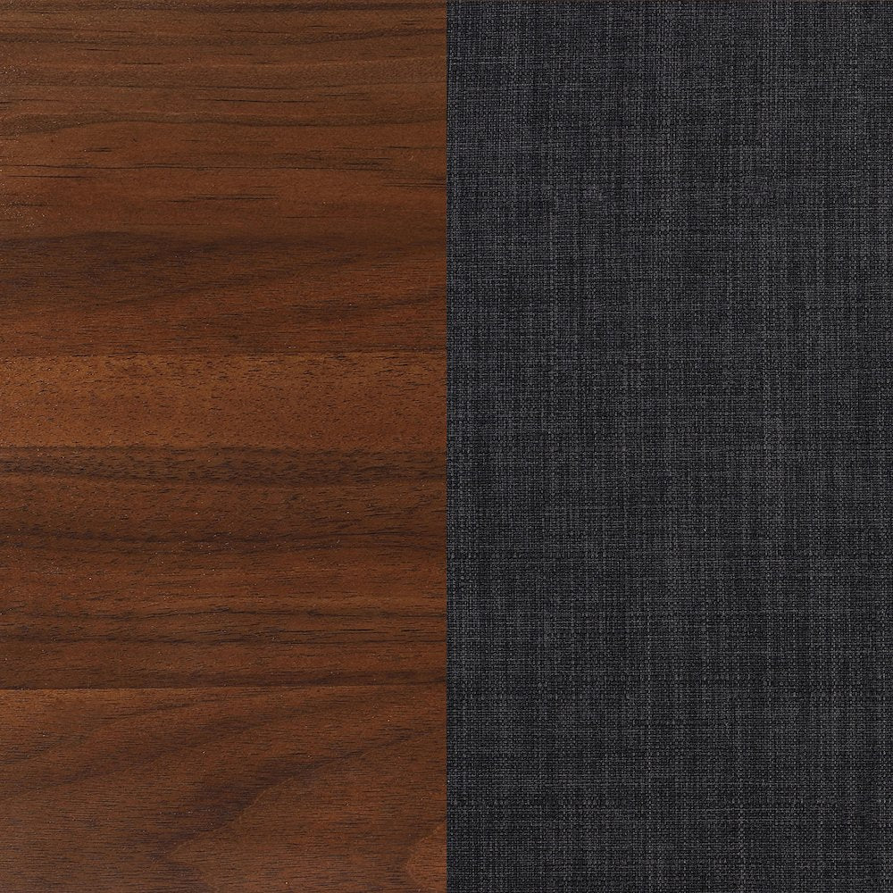 Robyn Wood Twin Platform Bed Dark Walnut