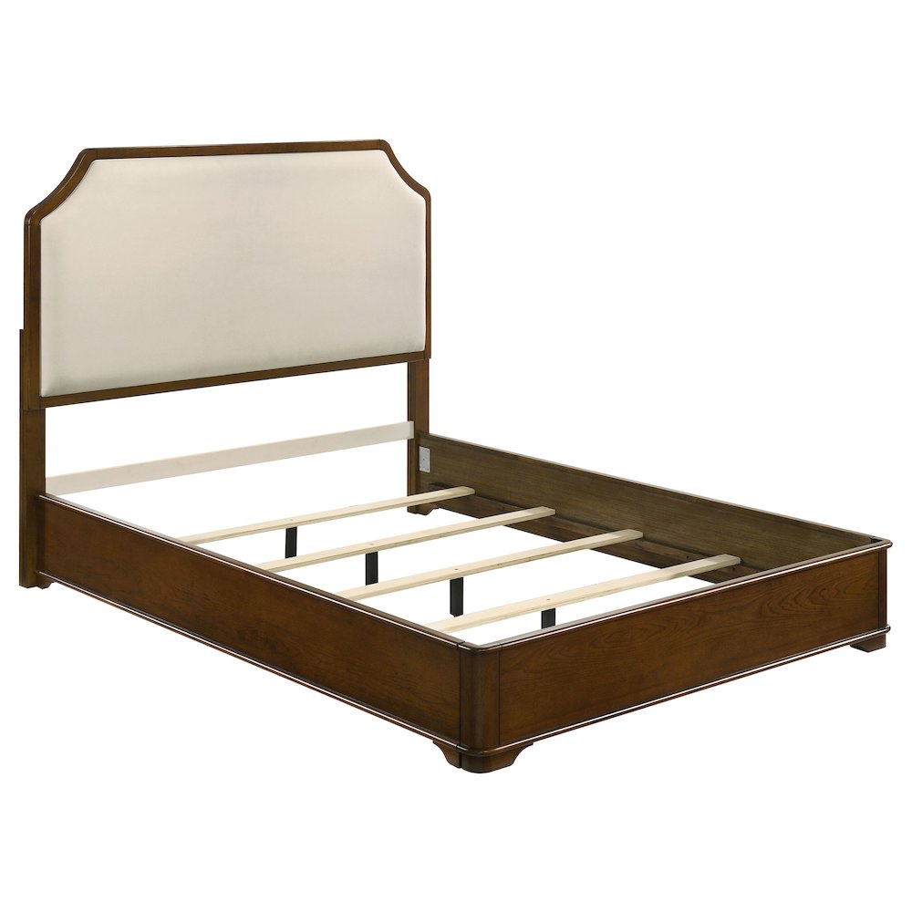 Garland 58-inch Eastern King Panel Bed Cream Brown Cherry