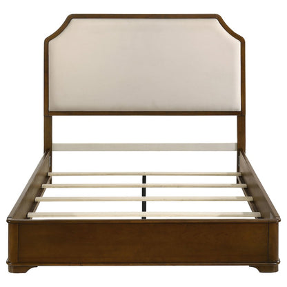 Garland 58-inch Eastern King Panel Bed Cream Brown Cherry
