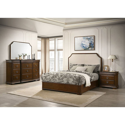 Garland 4-piece Eastern King Bedroom Set Brown Cherry
