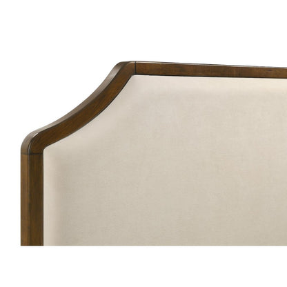 Garland 58-inch Queen Panel Bed Cream and Brown Cherry