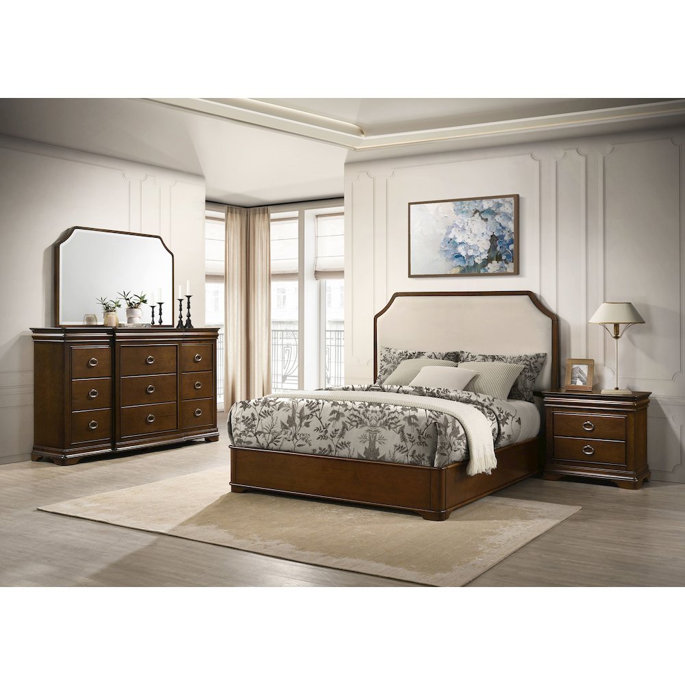 Garland 4-piece Queen Bedroom Set Brown Cherry