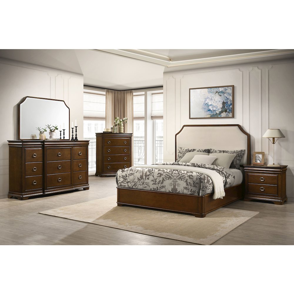 Garland 5-piece Queen Bedroom Set Brown Cherry