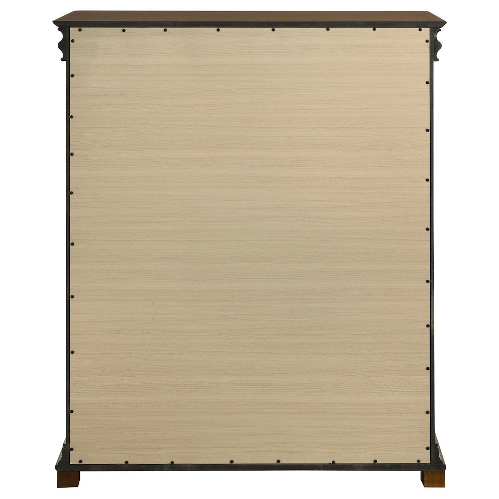 Garland 4-drawer Bedroom Chest of Drawers Brown Cherry
