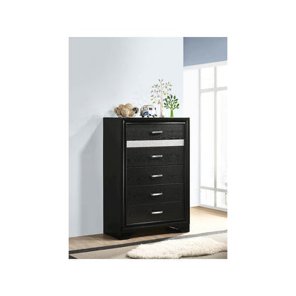 Miranda 5-drawer Bedroom Chest Black