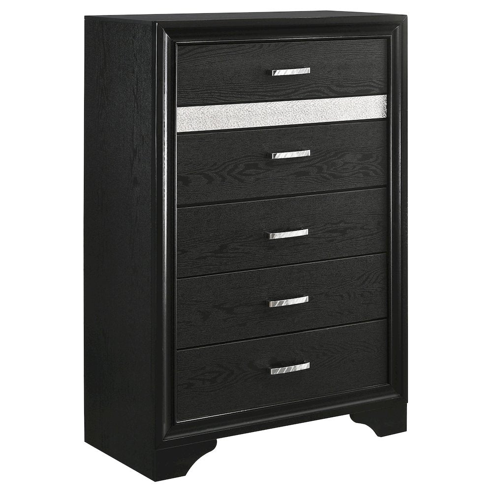 Miranda 5-drawer Bedroom Chest Black