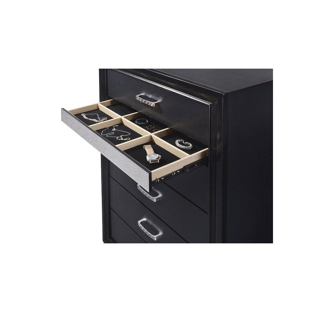 Miranda 5-drawer Bedroom Chest Black
