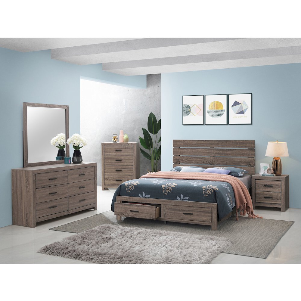 Brantford Dresser Mirror Barrel Oak