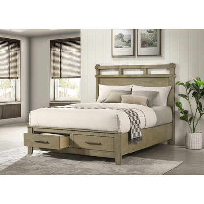 Hazlewood 59-inch Eastern King Storage Bed Vineyard Oak