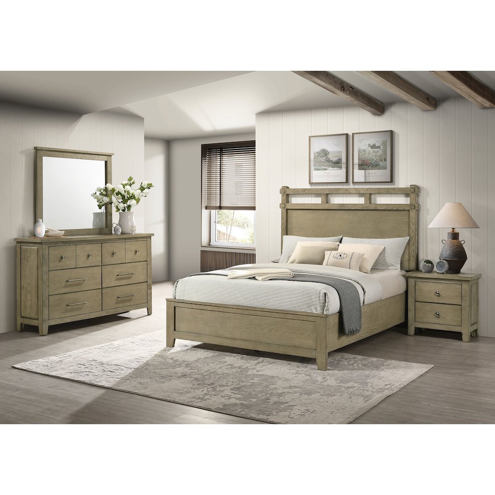 Hazlewood 4-piece Queen Bedroom Set Vineyard Oak