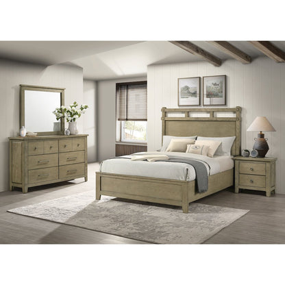 Hazlewood 4-piece Queen Bedroom Set Vineyard Oak
