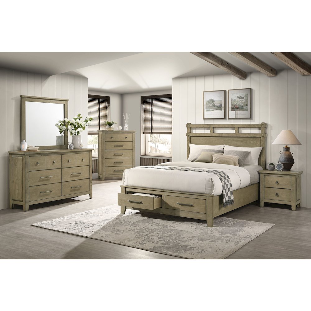 Hazlewood Dresser Mirror Vineyard Oak
