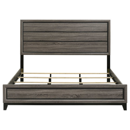 Watson Wood Eastern King Panel Bed Grey Oak
