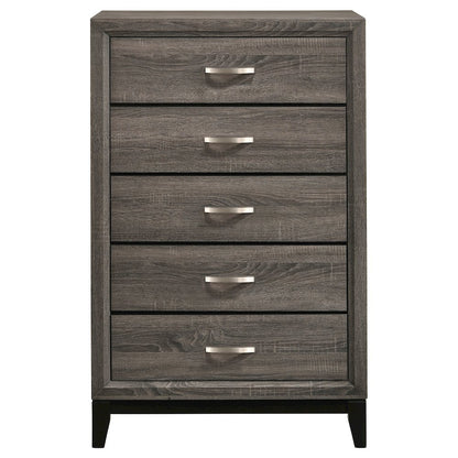 Watson 5-drawer Bedroom Chest Grey Oak