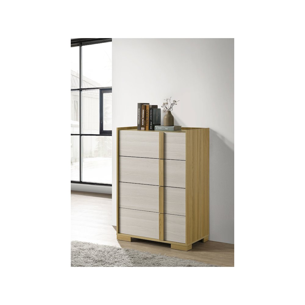Hyland 4-drawer Chest of Drawers Natural