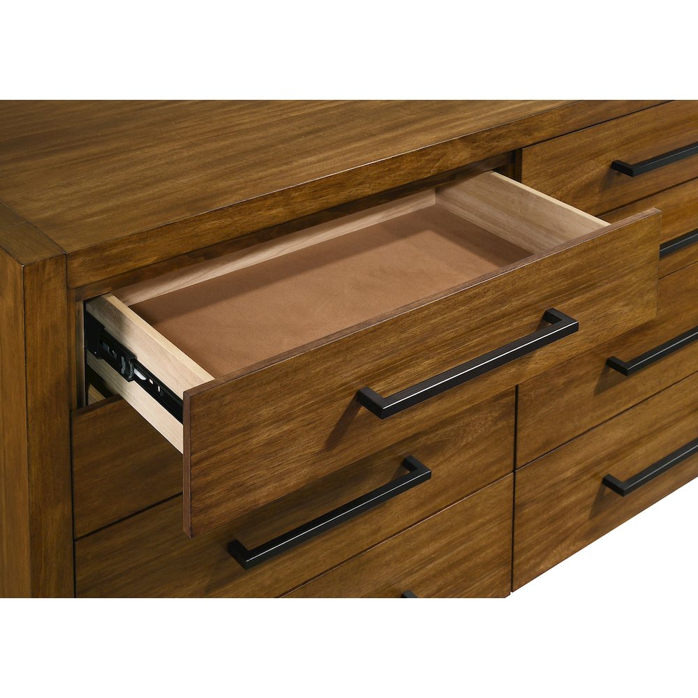 Adderley 8-drawer Bedroom Dresser Cabinet Warm Brown
