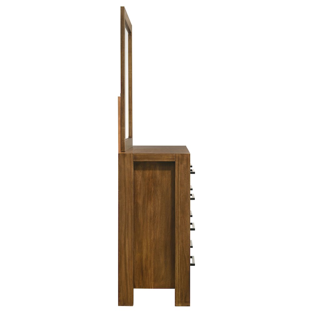 Adderley 8-drawer Bedroom Dresser and Mirror Warm Brown