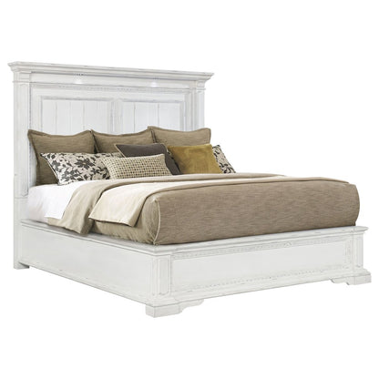 McKinney Eastern King LED Light Panel Bed Vintage White