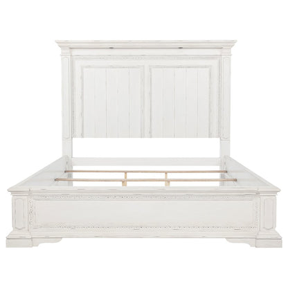 McKinney Eastern King LED Light Panel Bed Vintage White