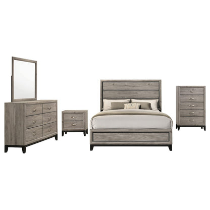 Watson Five-piece Full Bedroom Set Light Taupe