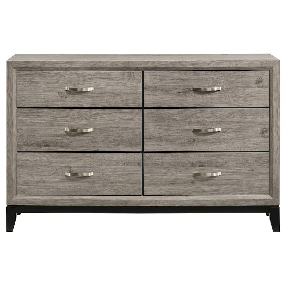 Watson 6-drawer Bedroom Dresser Cabinet Light Taupe