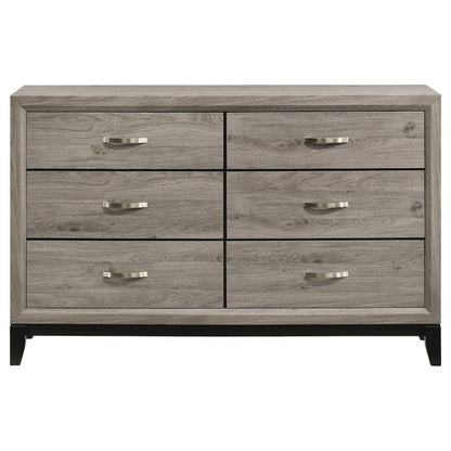 Watson 6-drawer Bedroom Dresser Cabinet Light Taupe