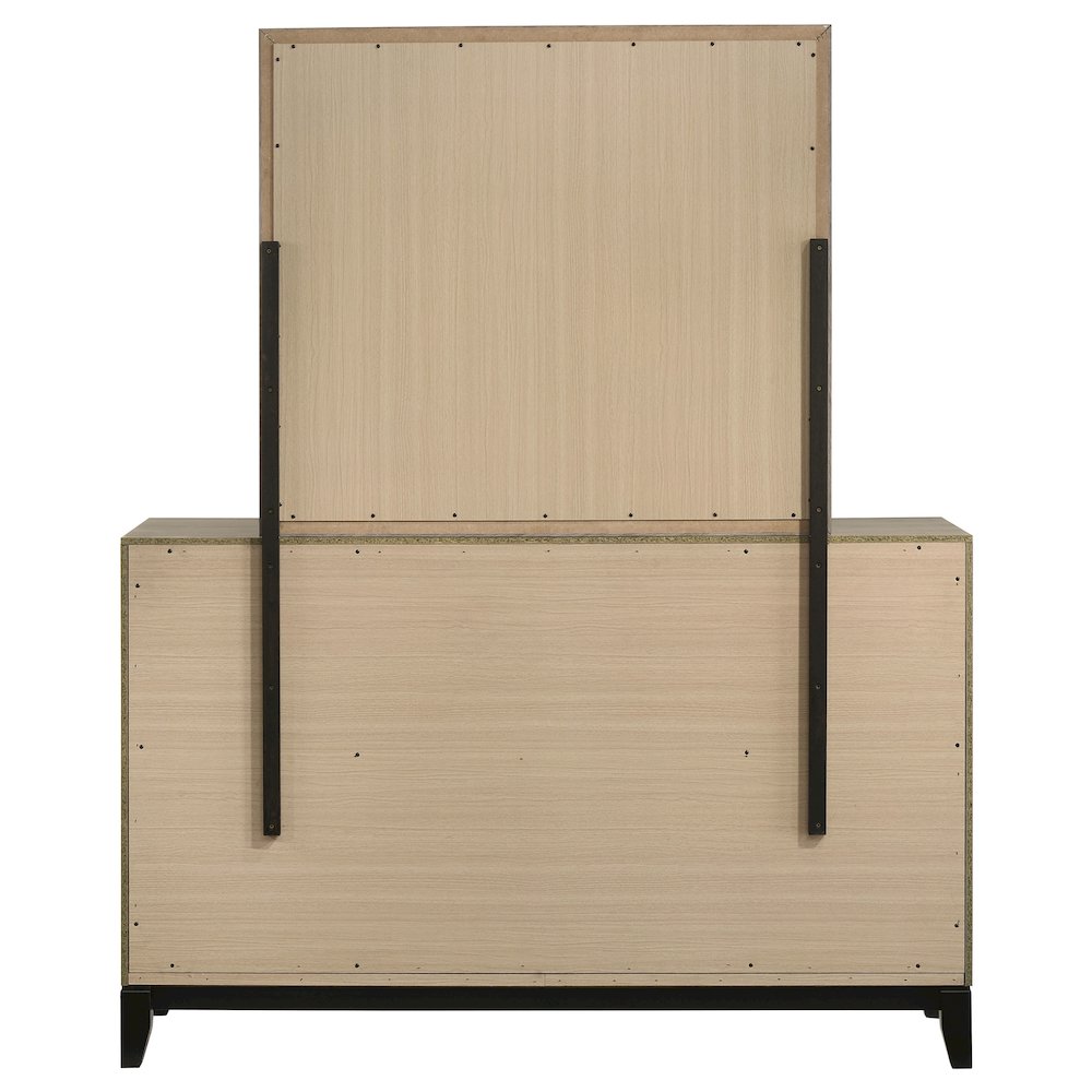 Watson 6-drawer Bedroom Dresser and Mirror Light Taupe