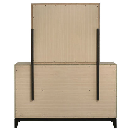 Watson 6-drawer Bedroom Dresser and Mirror Light Taupe