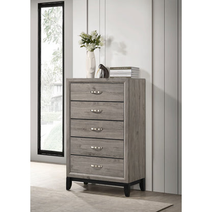 Watson 5-drawer Bedroom Chest of Drawers Light Taupe