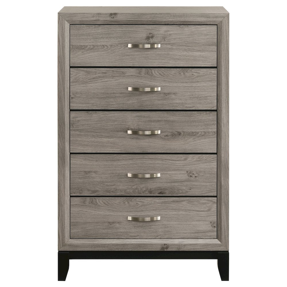Watson 5-drawer Bedroom Chest of Drawers Light Taupe